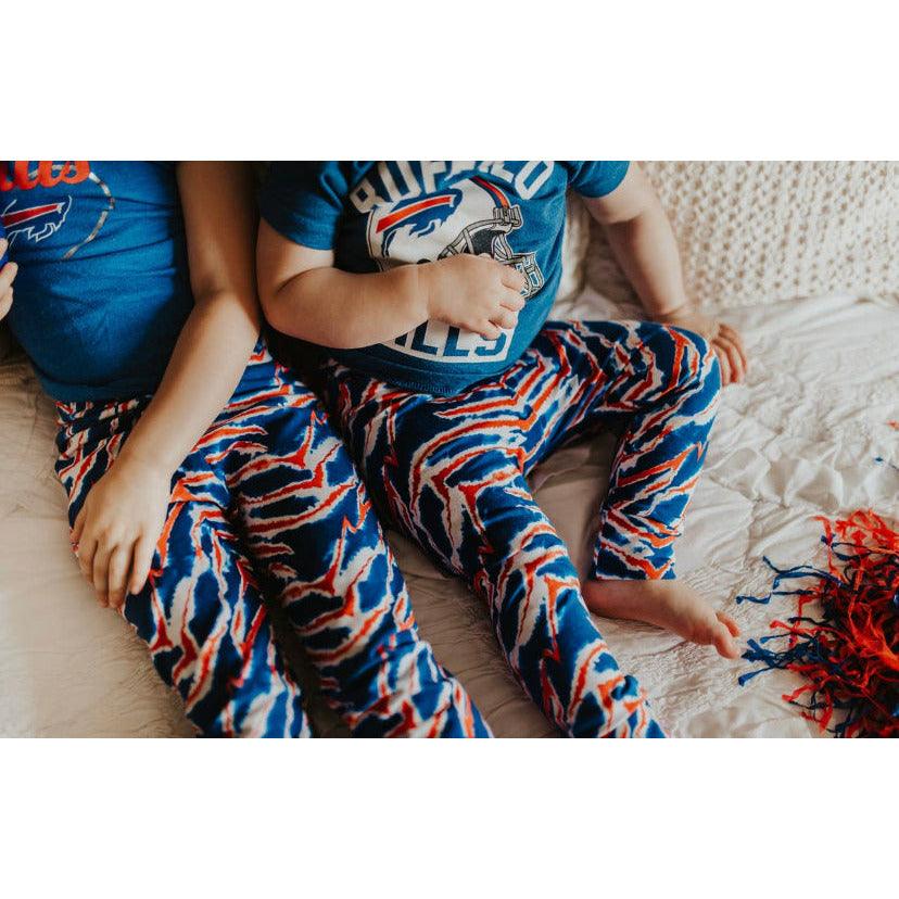 Doodle & Jack | Buffalove Leggings | Buffalo Bills Toddler Pants | Red/White/Blue Pants 9-12M