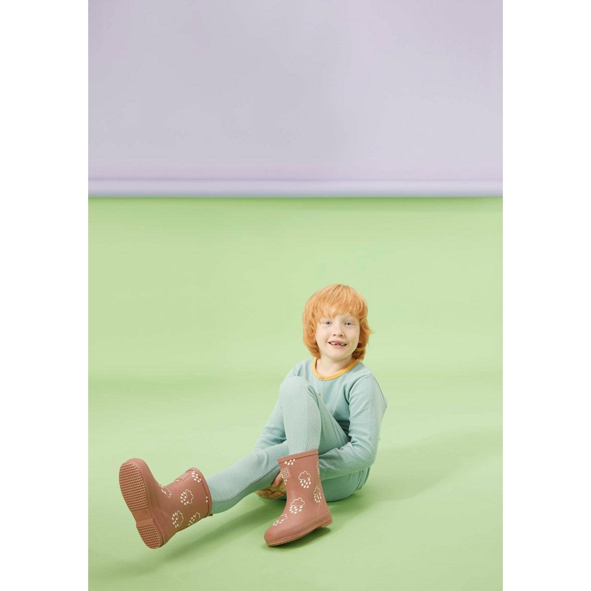 Grass & Air | Color Changing Kids Winter Rain Boots | Kid's Winter Welly | Fleece Lined Rain Boots - becauseofadi