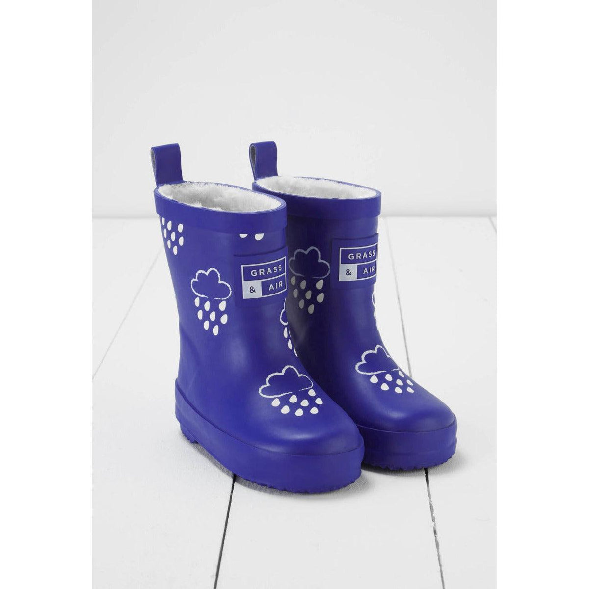 Grass & Air | Color Changing Kids Winter Rain Boots | Kid's Winter Welly | Fleece Lined Rain Boots - becauseofadi