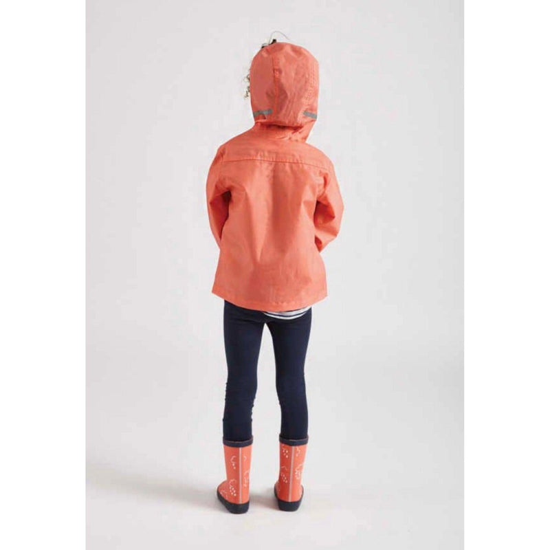 Grass & Air | Kids Coral Rain Jacket | Girls Waterproof Jacket - becauseofadi