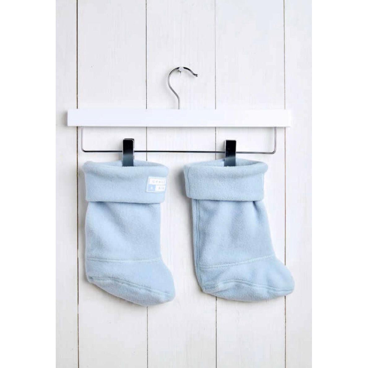 Grass & Air | Kids Welly Socks | Rain Boot Fleece Socks - becauseofadi