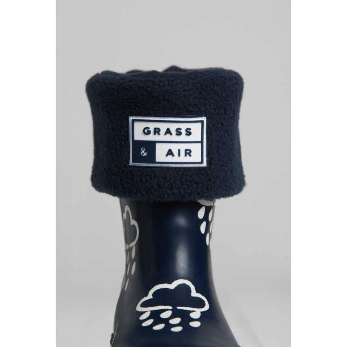 Grass & Air | Kids Welly Socks | Rain Boot Fleece Socks - becauseofadi