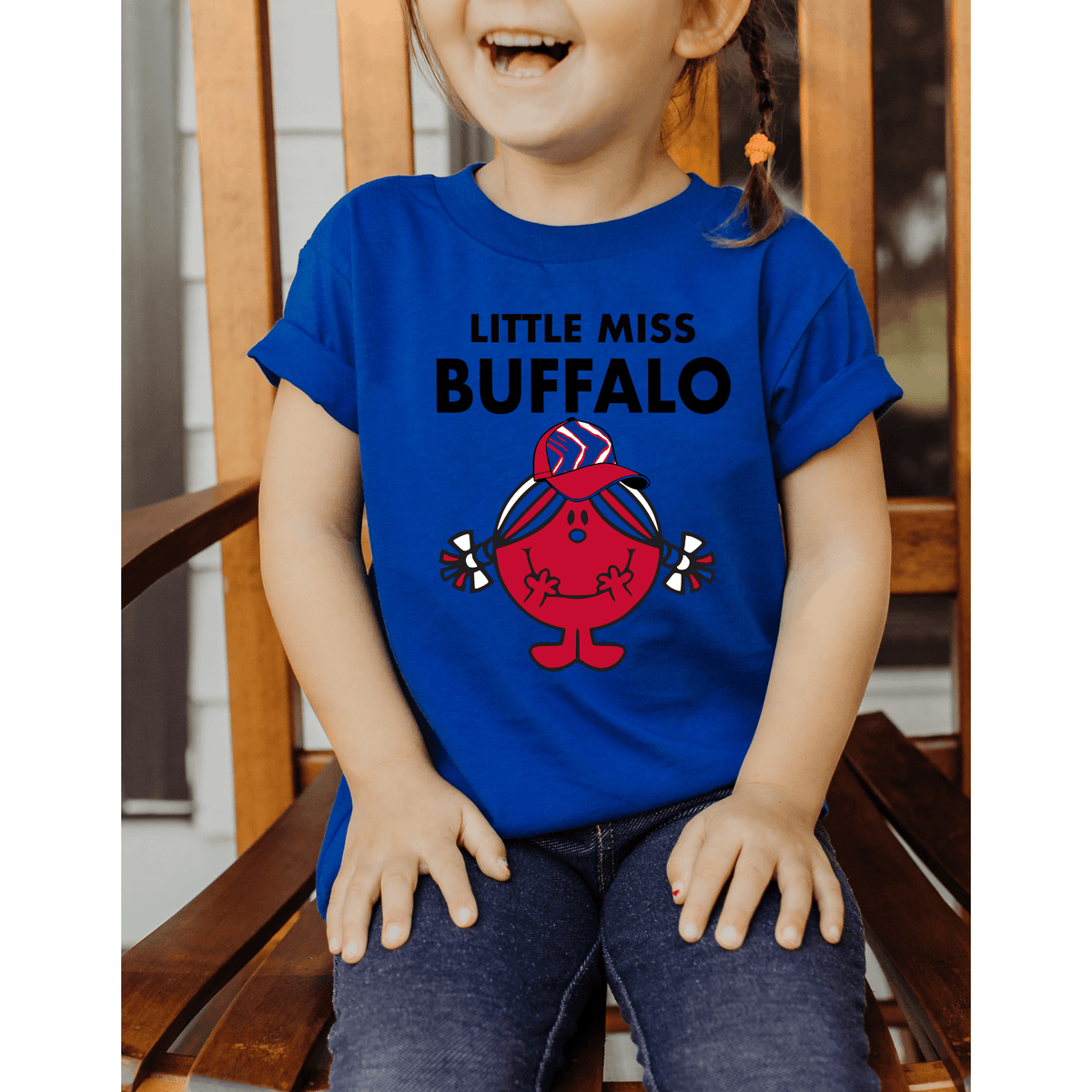 Kid's Little Miss Buffalo Tee | Buffalo Tee | Buffalo Bills Tee - becauseofadi