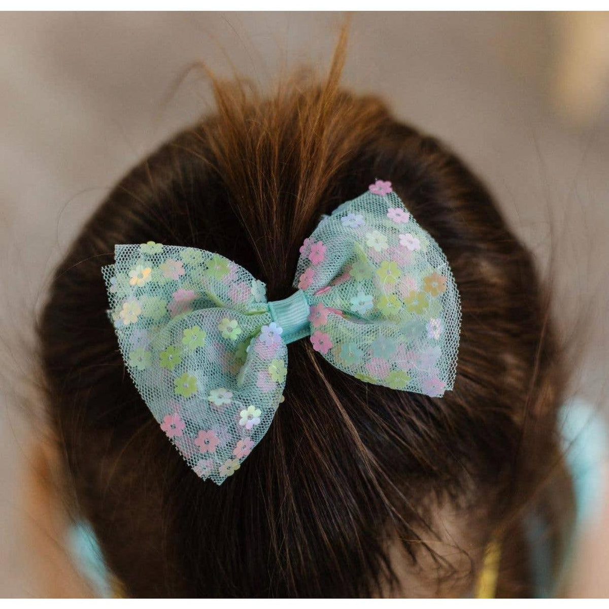 Sweet Wink | Kids Confetti Flower Bow Hair Clip - becauseofadi