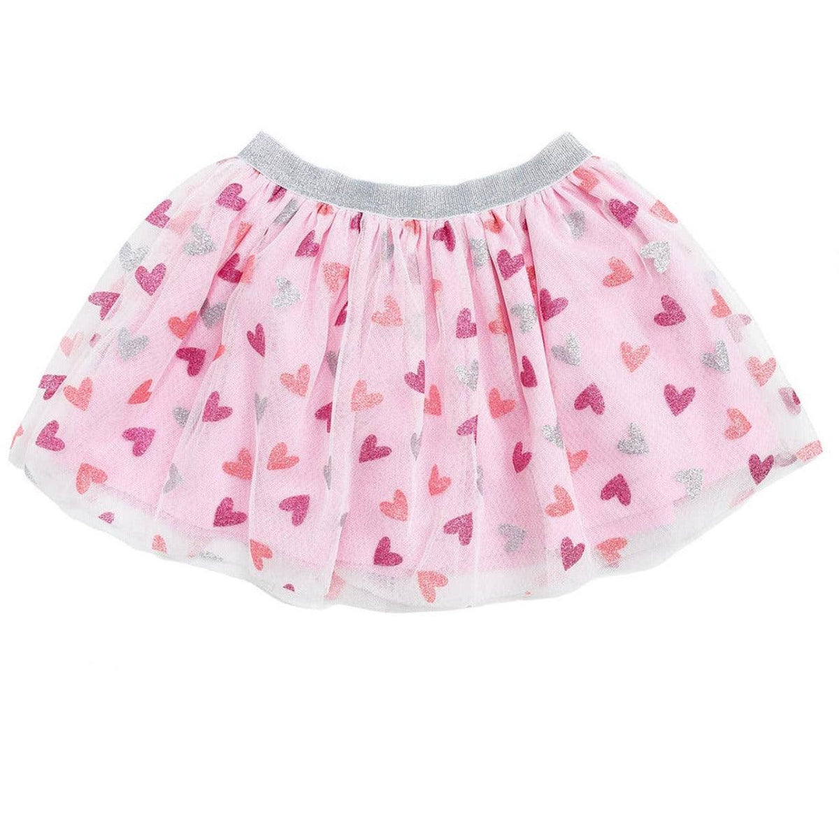Sweet Wink | Kids Glitter Heart Pink Tutu Skirt - becauseofadi