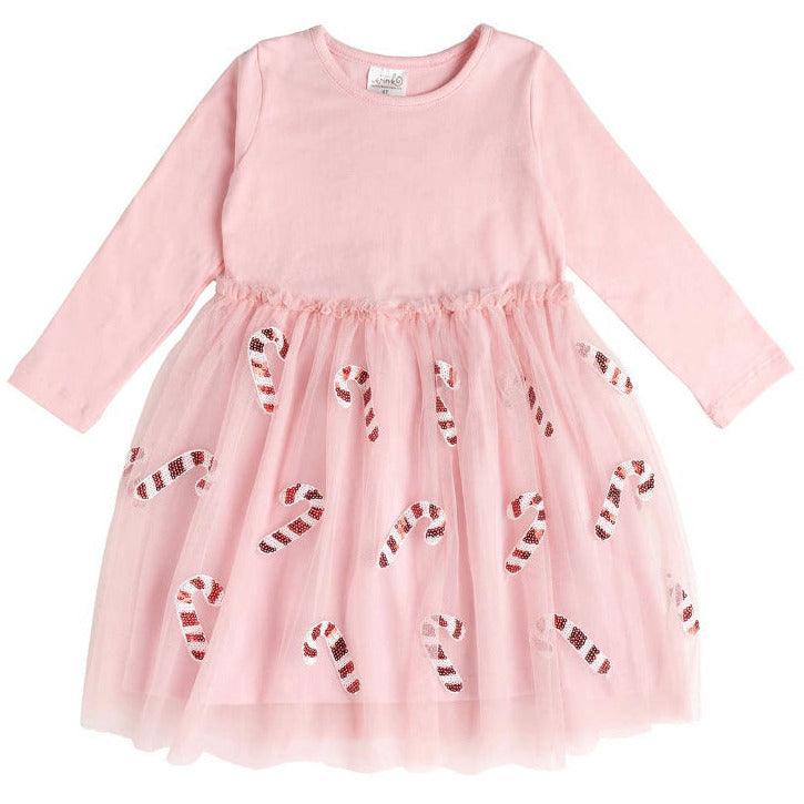 Sweet Wink | Pink Candy Cane Dress | Kid's Holiday Tutu Dress becauseofadi Sweet Wink | Pink Candy Cane Dress | Kid's Holiday Tutu Dress becauseofadi