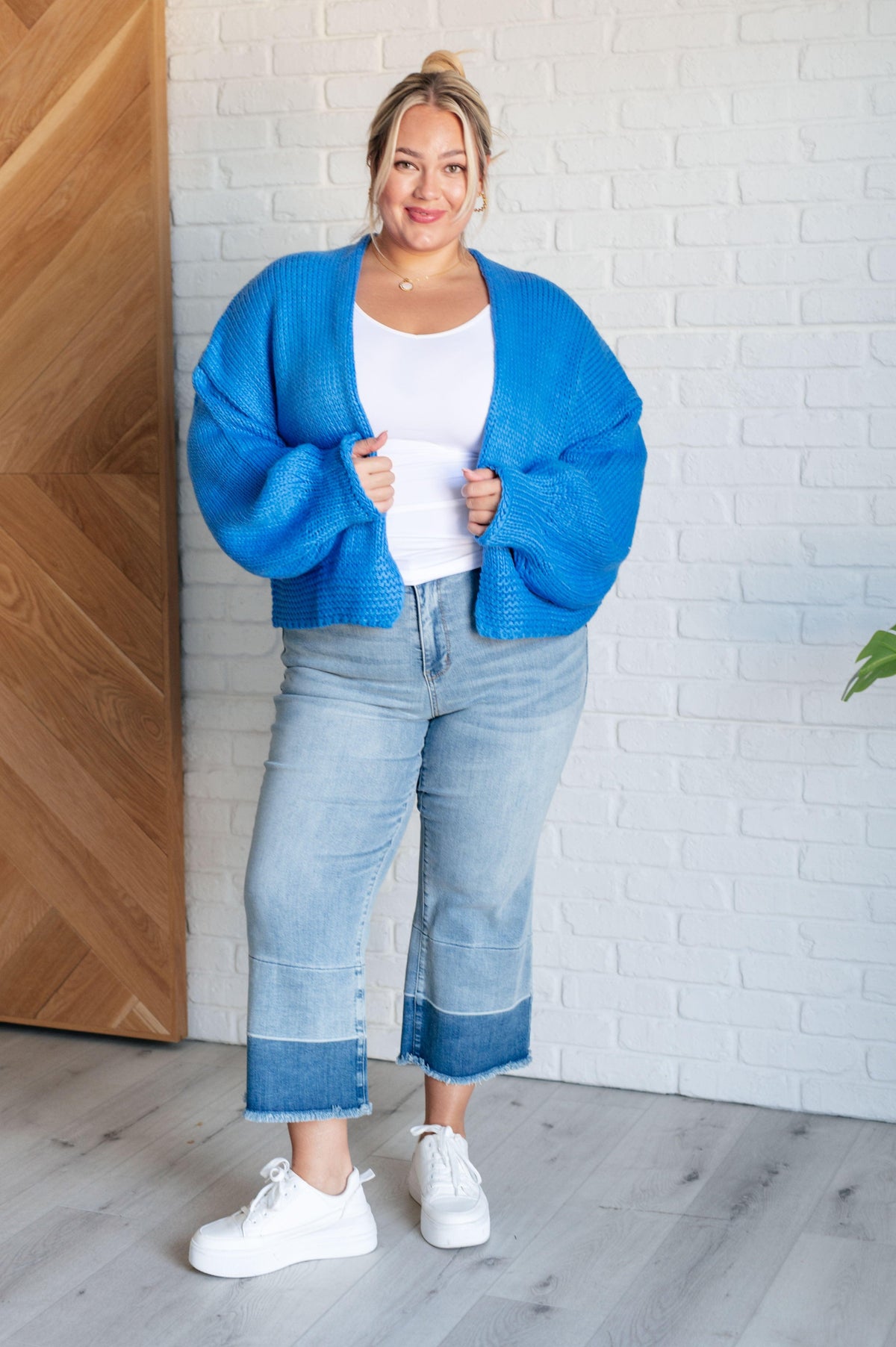 Best Regards Cardigan in Blue