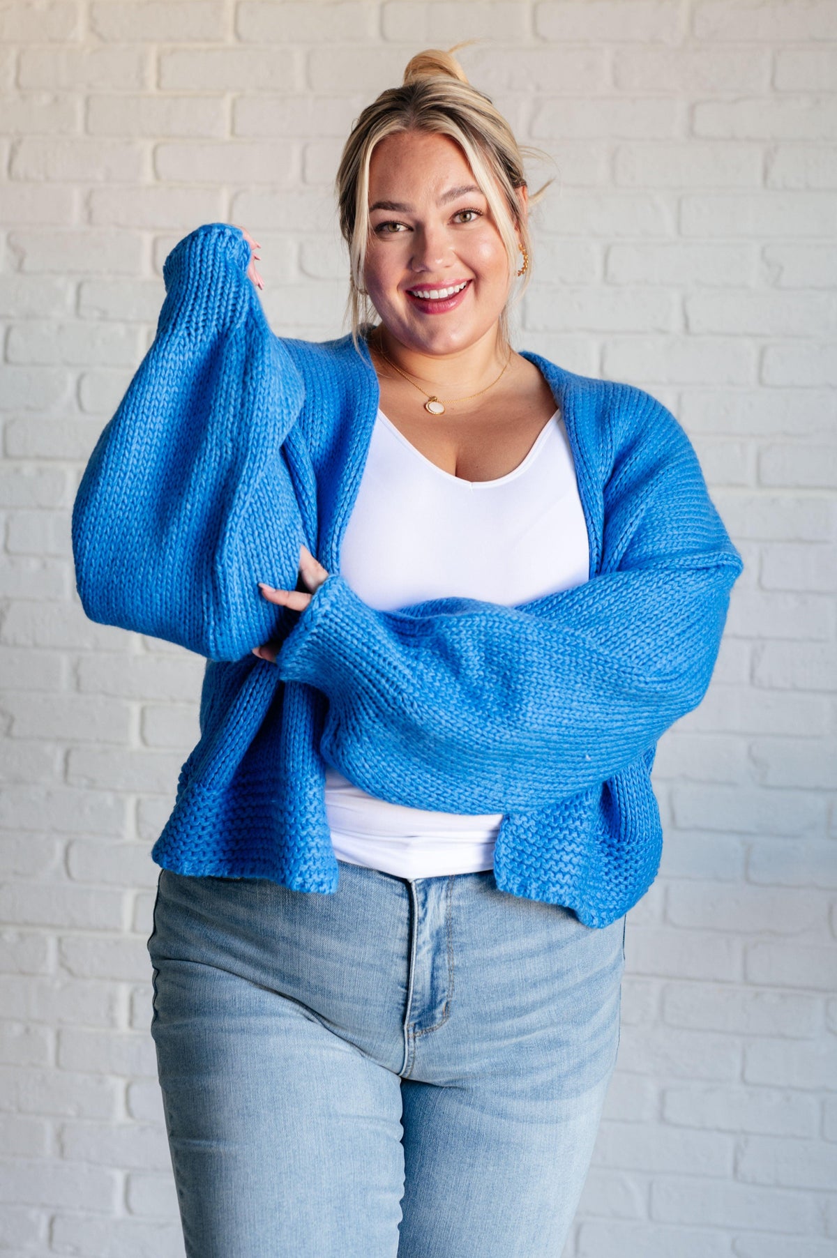 Best Regards Cardigan in Blue