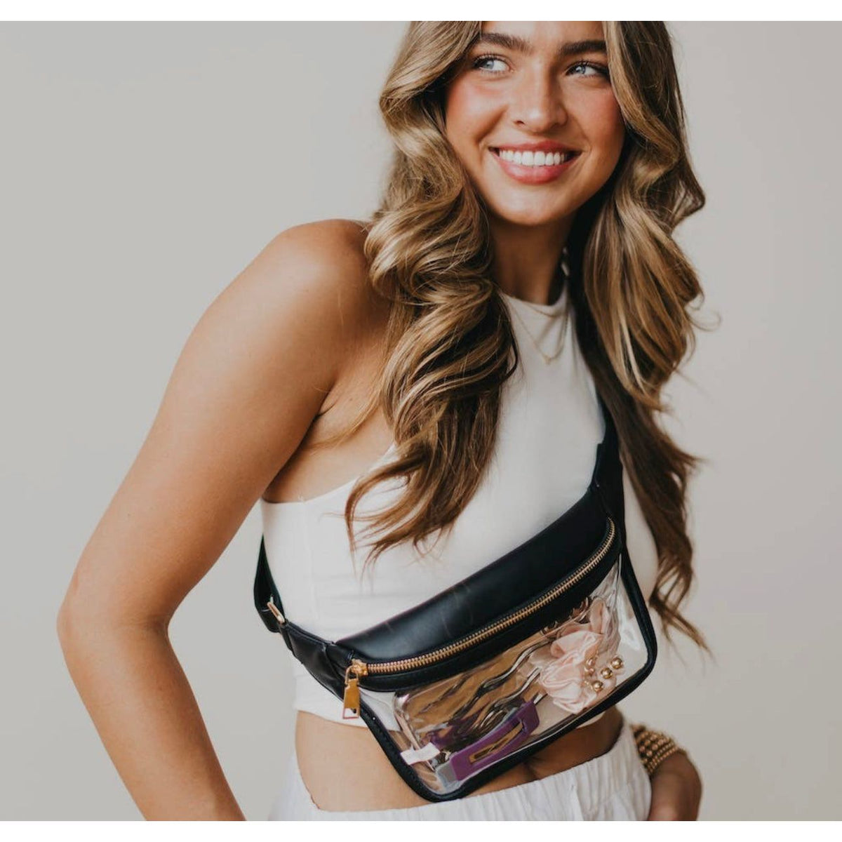 Pretty Simple | Women's Clara Bum Bag | Clear Bag