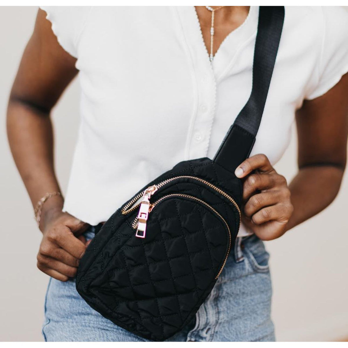 Pretty Simple | Pinelope Puffer Bum Bag | Women's Crossbody
