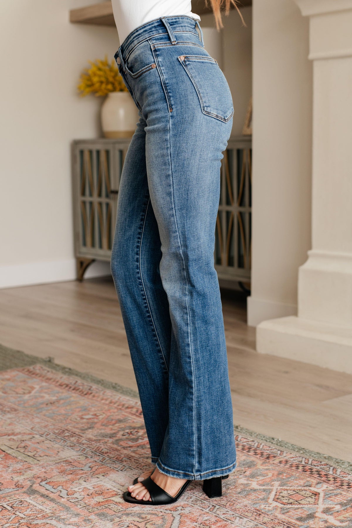 Genevieve Mid Rise Vintage Bootcut Jeans - becauseofadi