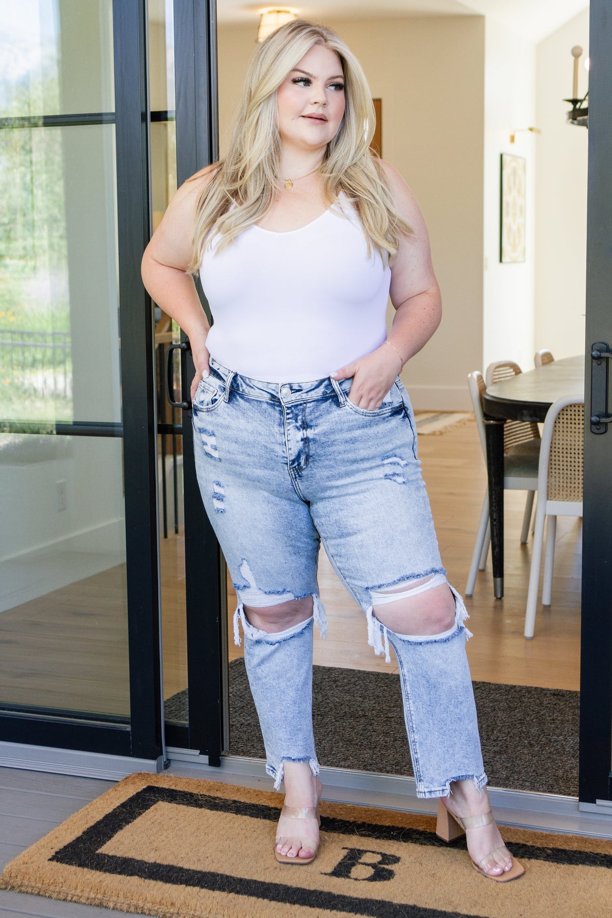 Vervet | Rizzo High Rise Crop Straight Jeans