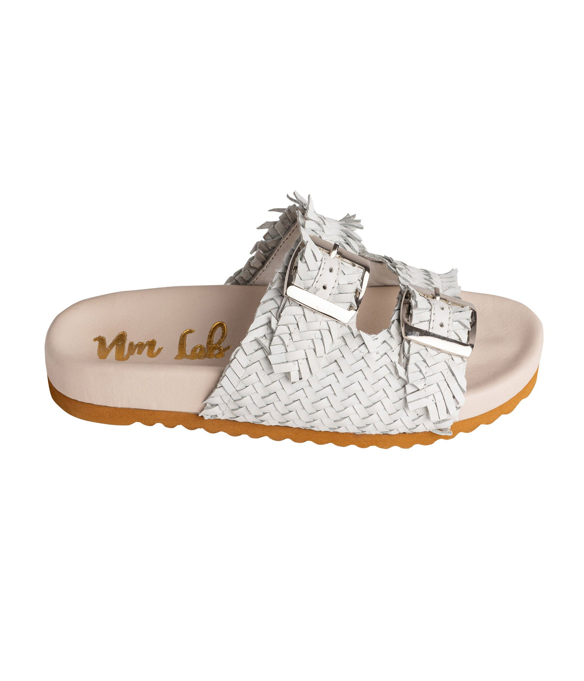Intertwine White Woven Slide Sandals – Naughty Monkey