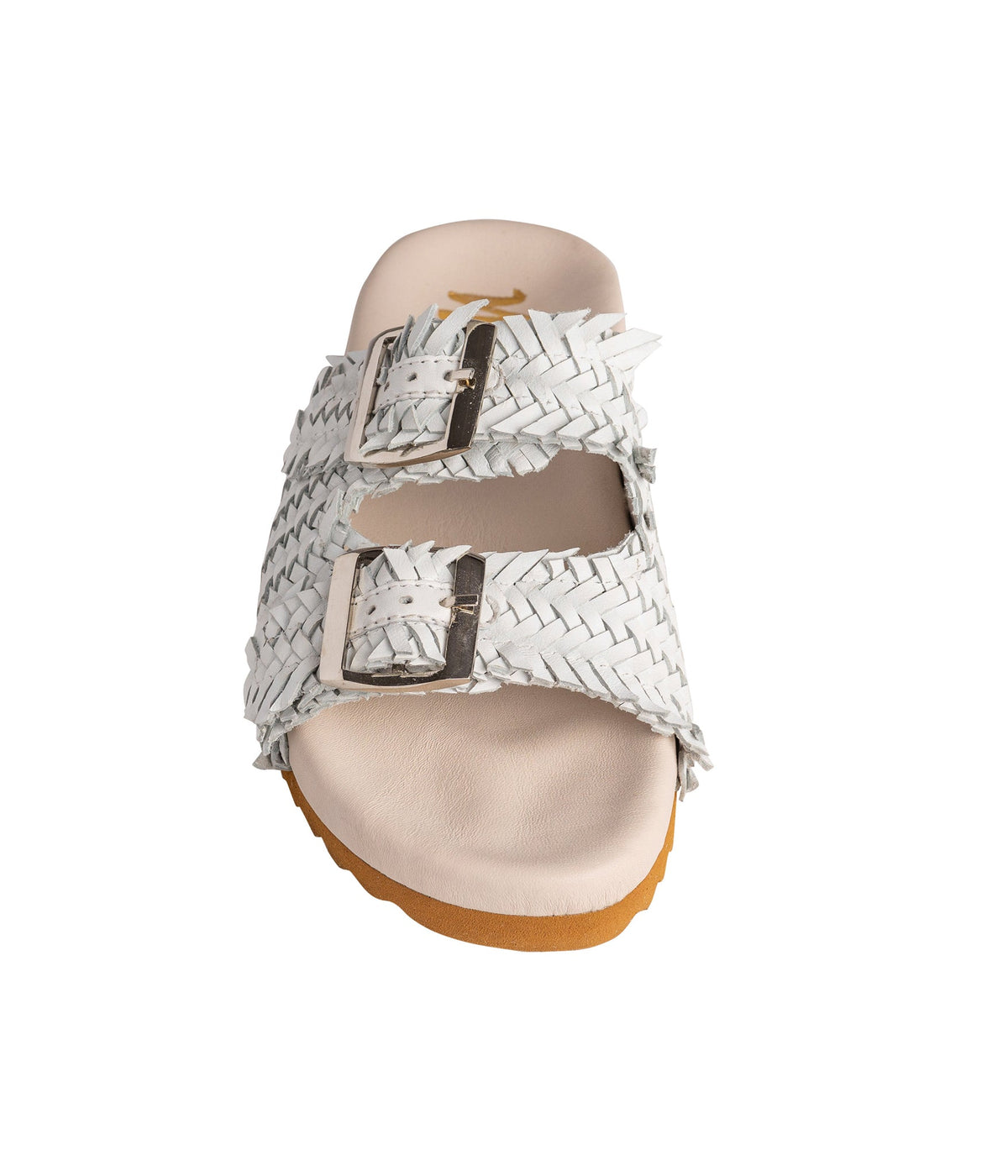 Intertwine White Woven Slide Sandals – Naughty Monkey