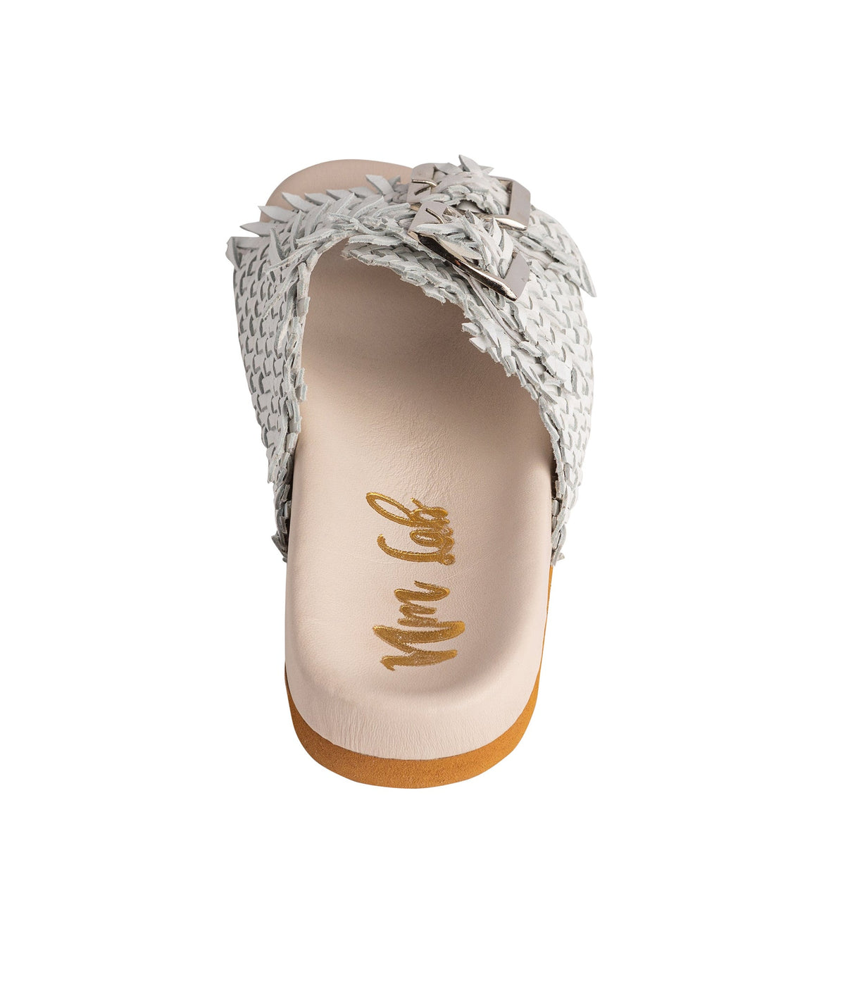 Intertwine White Woven Slide Sandals – Naughty Monkey