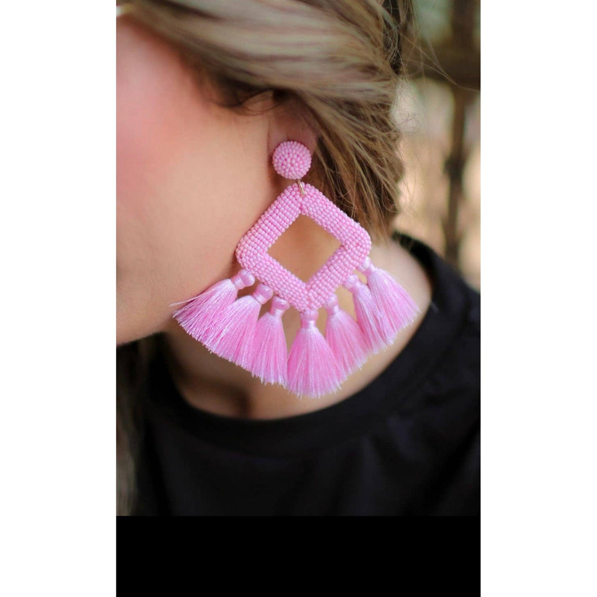 Women's Ellie Fringe Drop Earrings | Jess Lea - becauseofadi