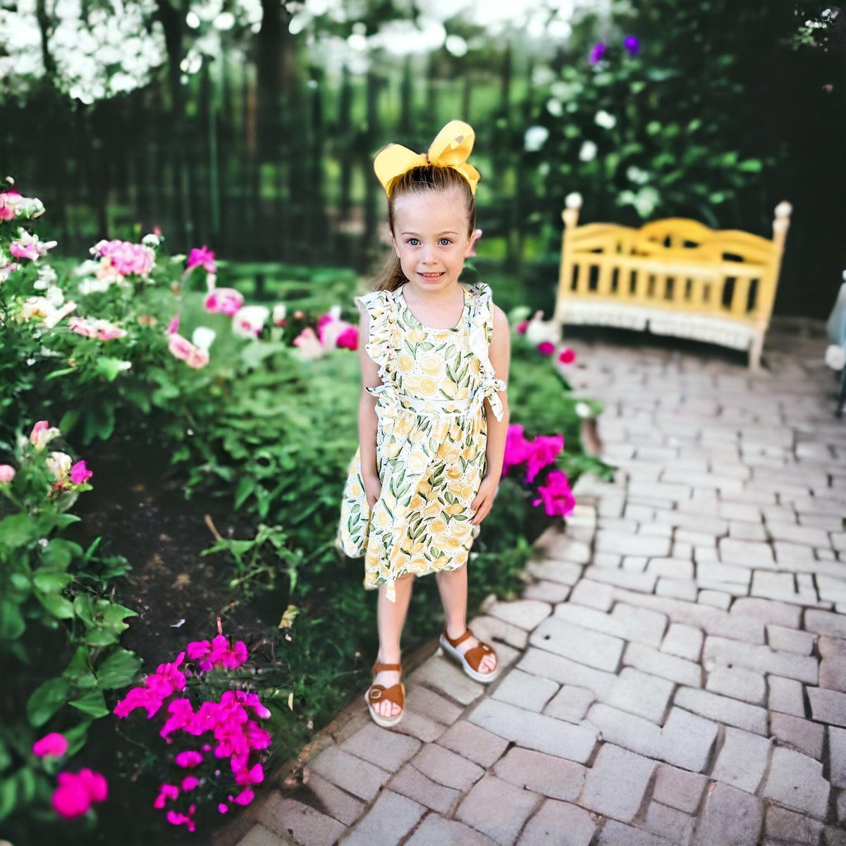 Mellow Lemon Dress | Girl's Dress | Pete + Lucy - becauseofadi