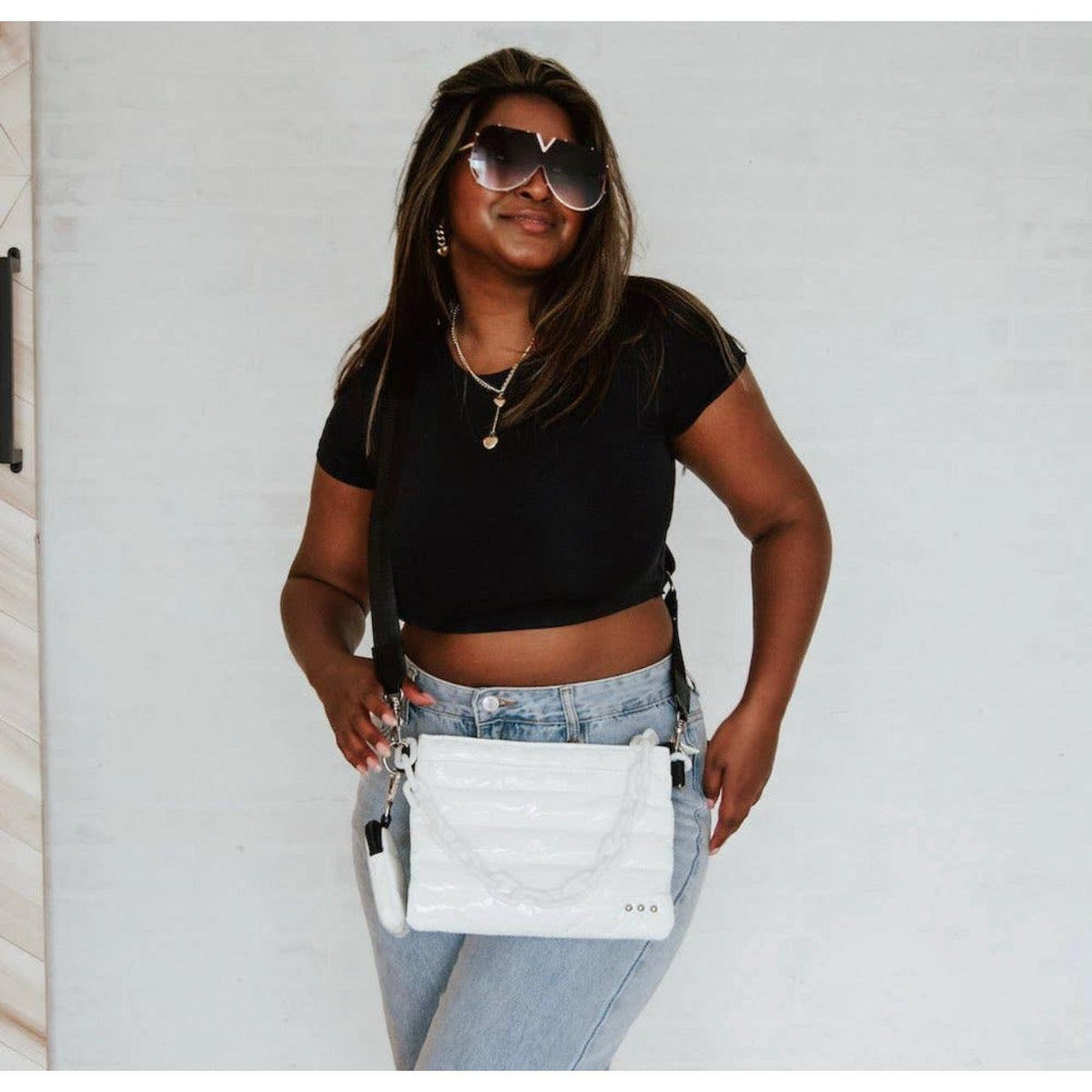 Women's Nova Nylon Chain Crossbody Bag | Pretty Simple - becauseofadi