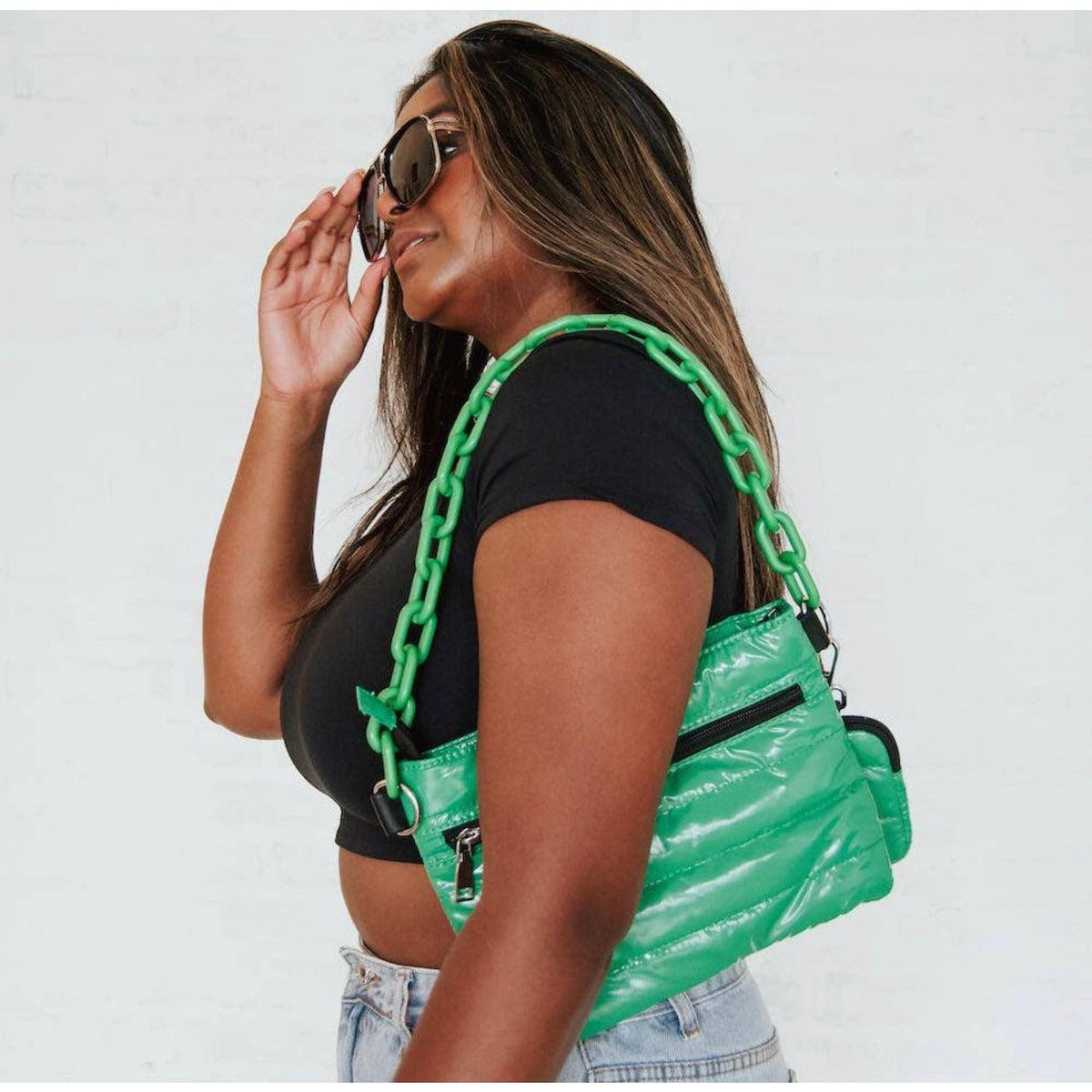Women's Nova Nylon Chain Crossbody Bag | Pretty Simple - becauseofadi