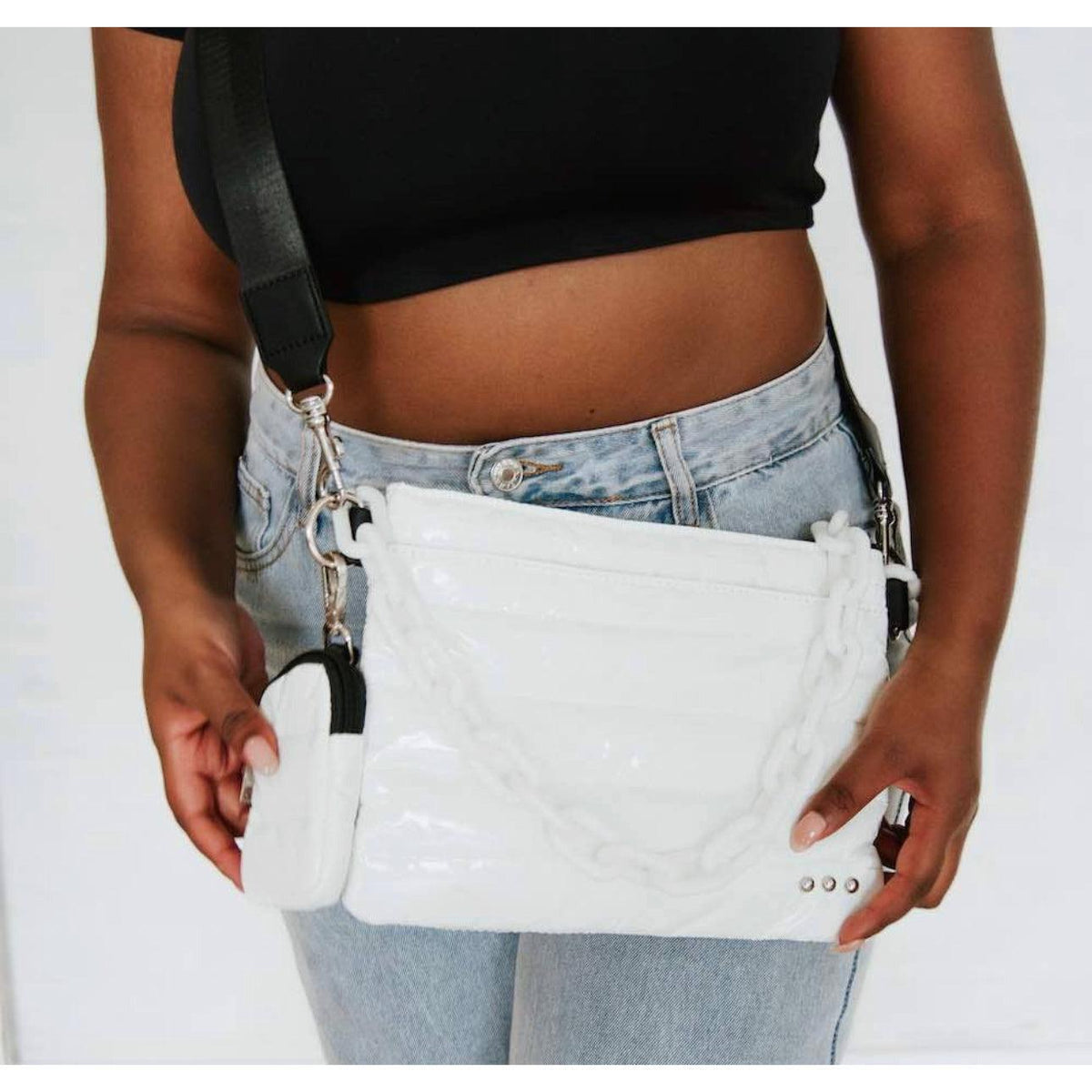 Women's Nova Nylon Chain Crossbody Bag | Pretty Simple - becauseofadi