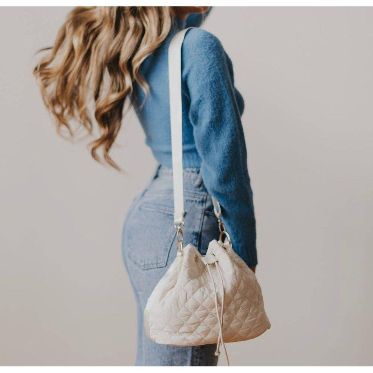 Pretty Simple | Women's Quincey Quilted Crossbody - becauseofadi