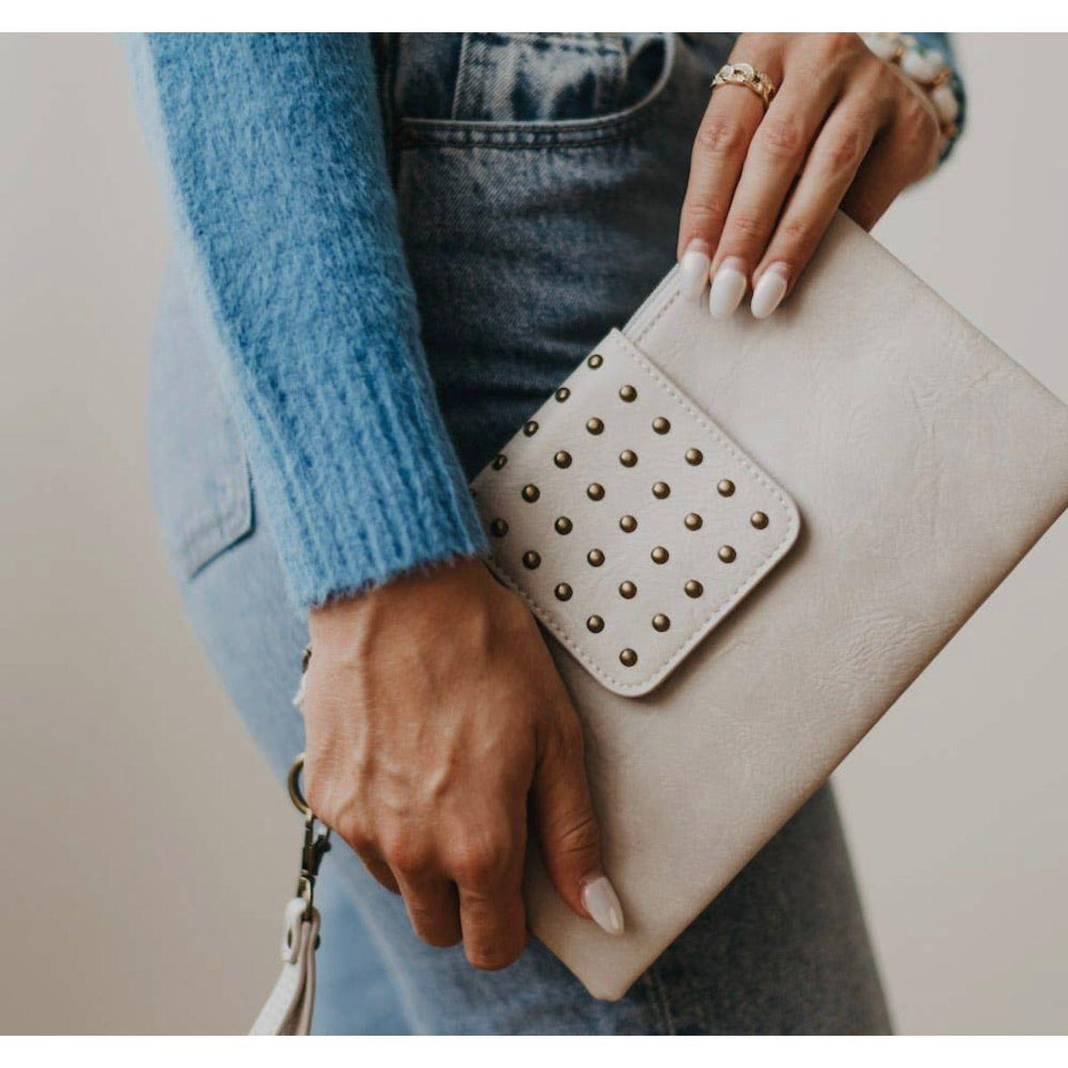 Women's Riviera Maya Rivet Clutch | Pretty Simple - becauseofadi