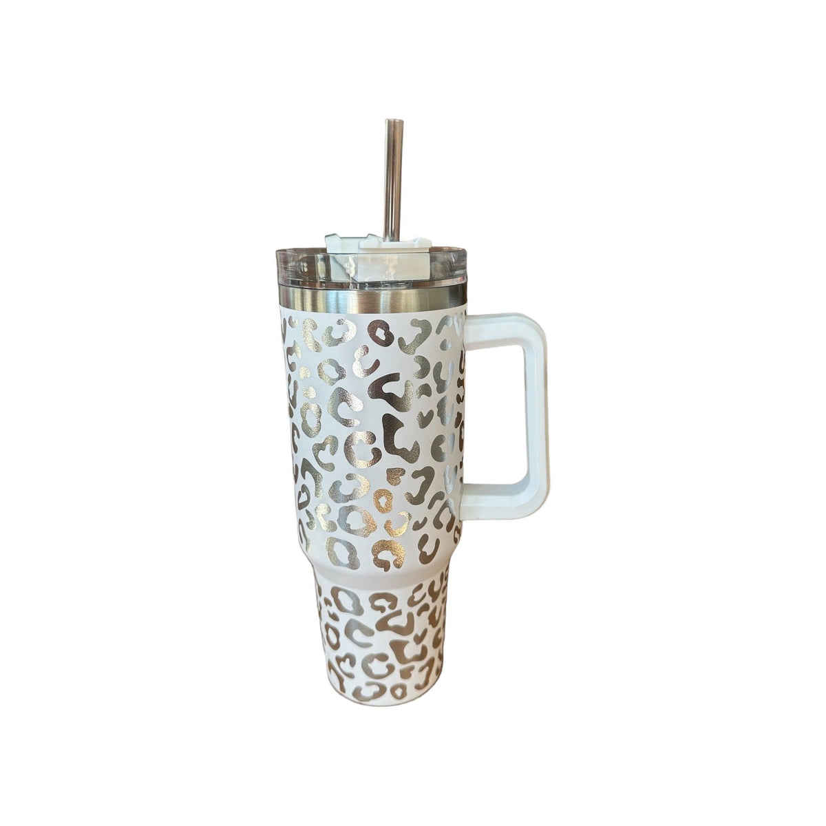 40 oz. Leopard Stainless Steel Quencher Tumbler