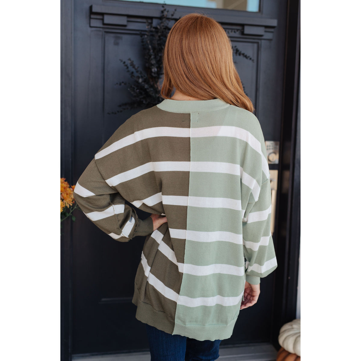 Women's Can't Decide Color Block Striped Sweater