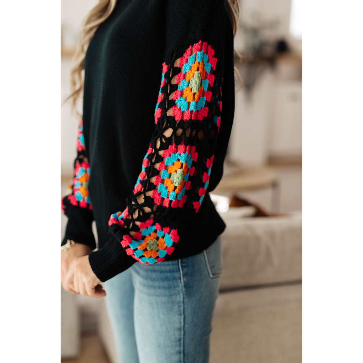Jodifl | Granny Knows Best Crochet Accent Sweater