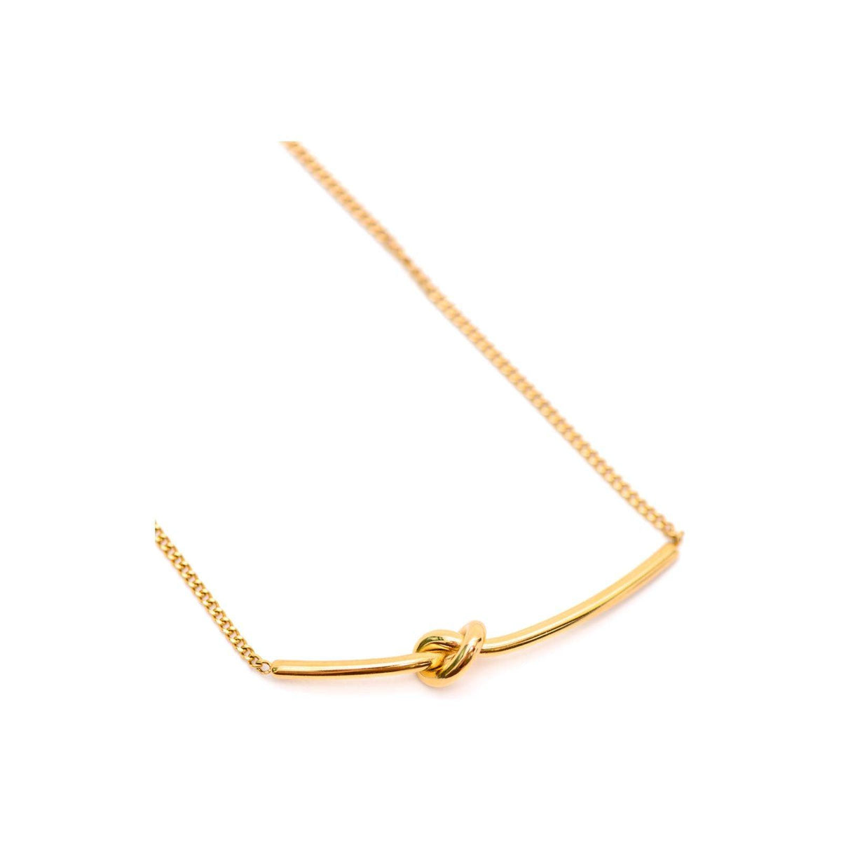Women’s Love Knot Bar Necklace - becauseofadi