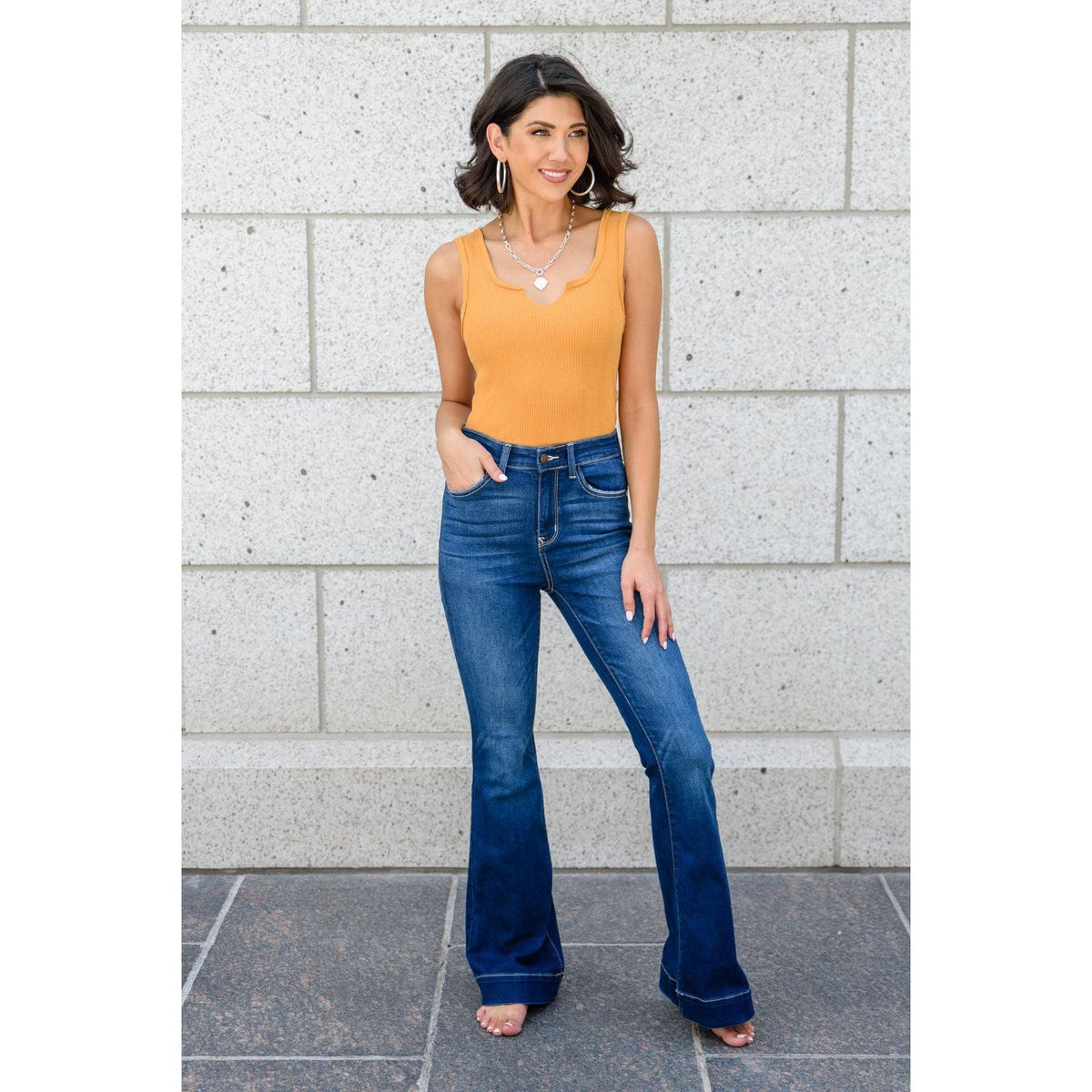 Zoey Flare Jeans | Judy Blue - becauseofadi