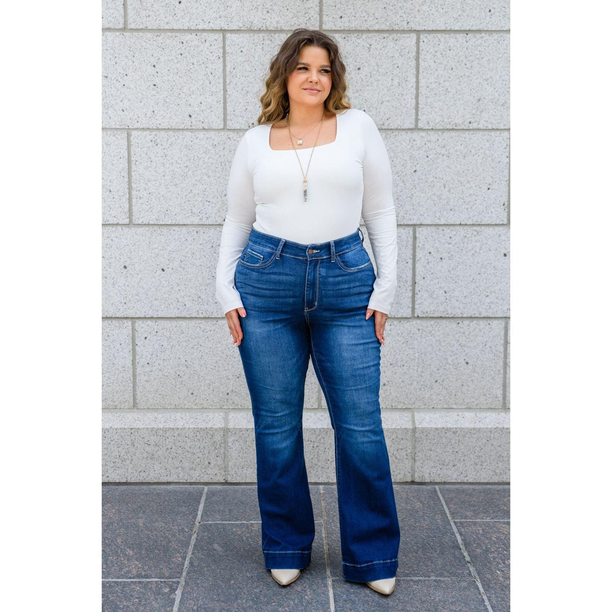Zoey Flare Jeans | Judy Blue - becauseofadi