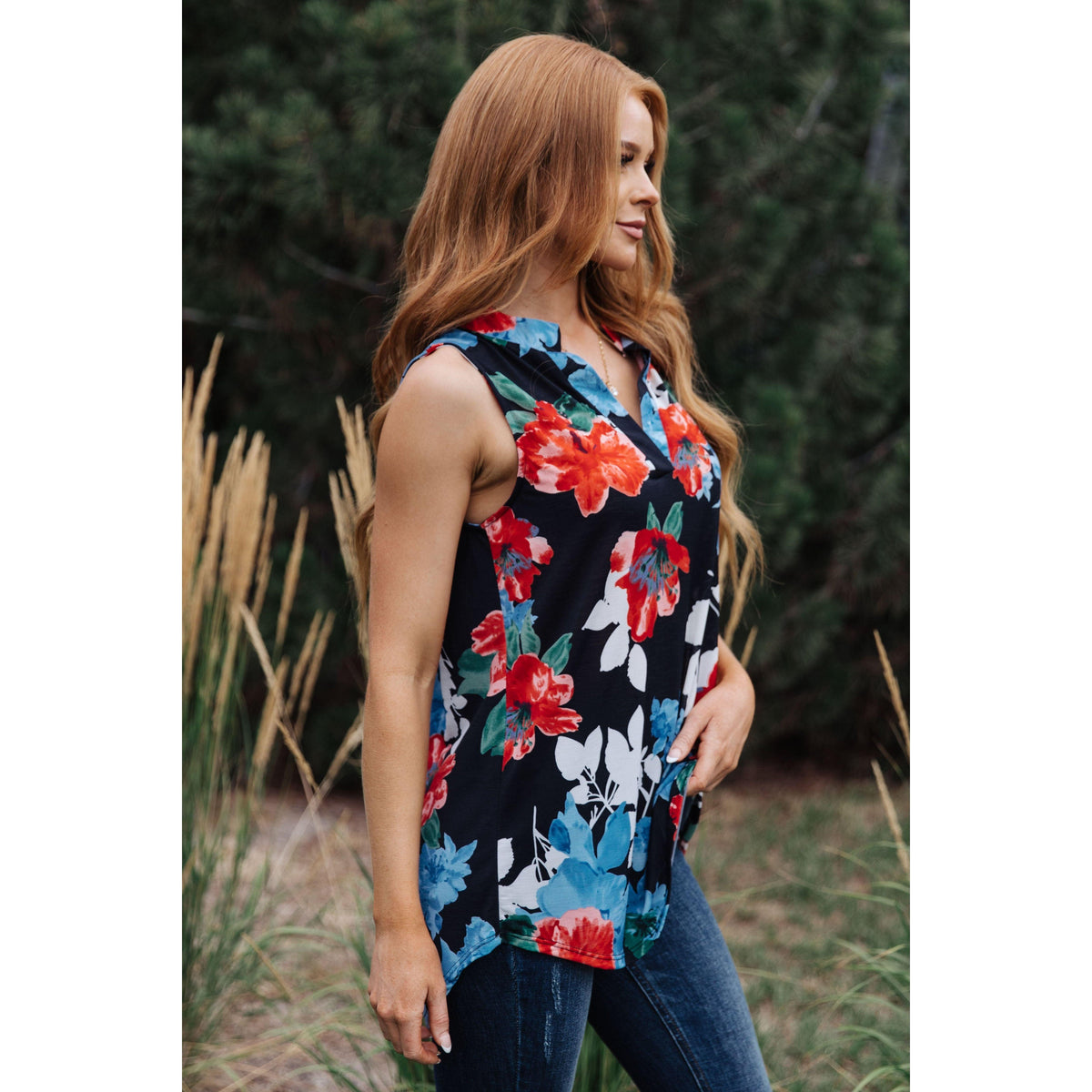 A Rose By Any Other Name Sleeveless Top - becauseofadi