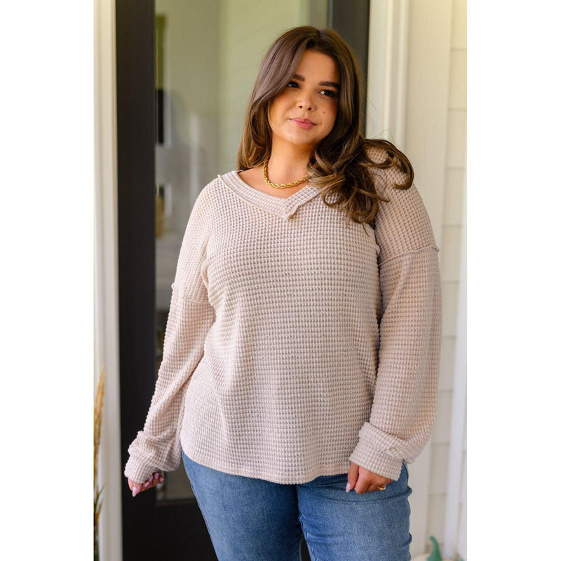 Calm In The Chaos V-Neck Sweater - becauseofadi