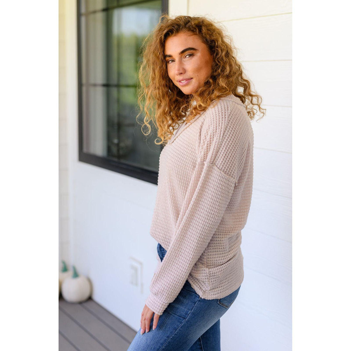 Calm In The Chaos V-Neck Sweater - becauseofadi
