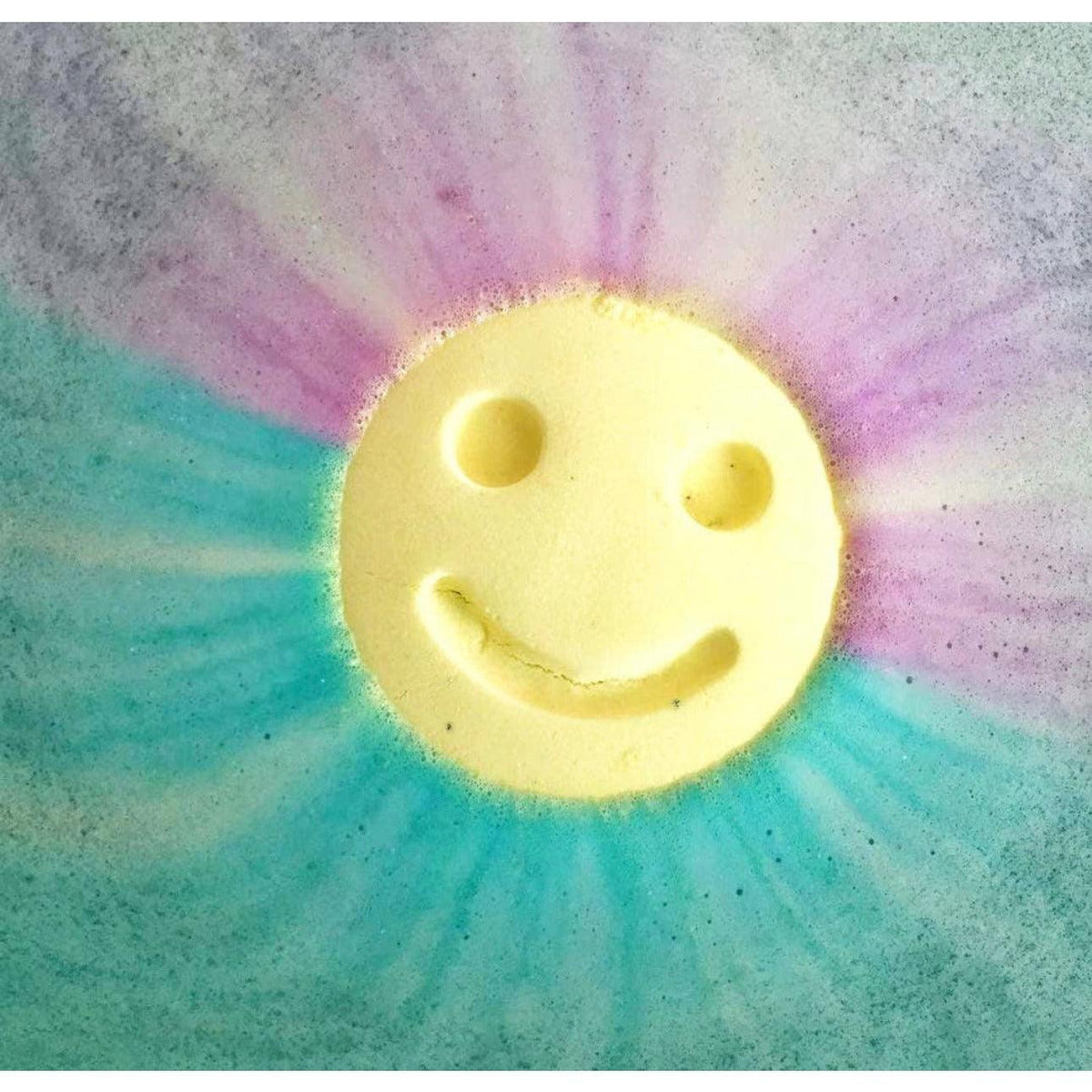 Feeling Smitten | Kids Rainbow Happy Face Bath Bomb - becauseofadi