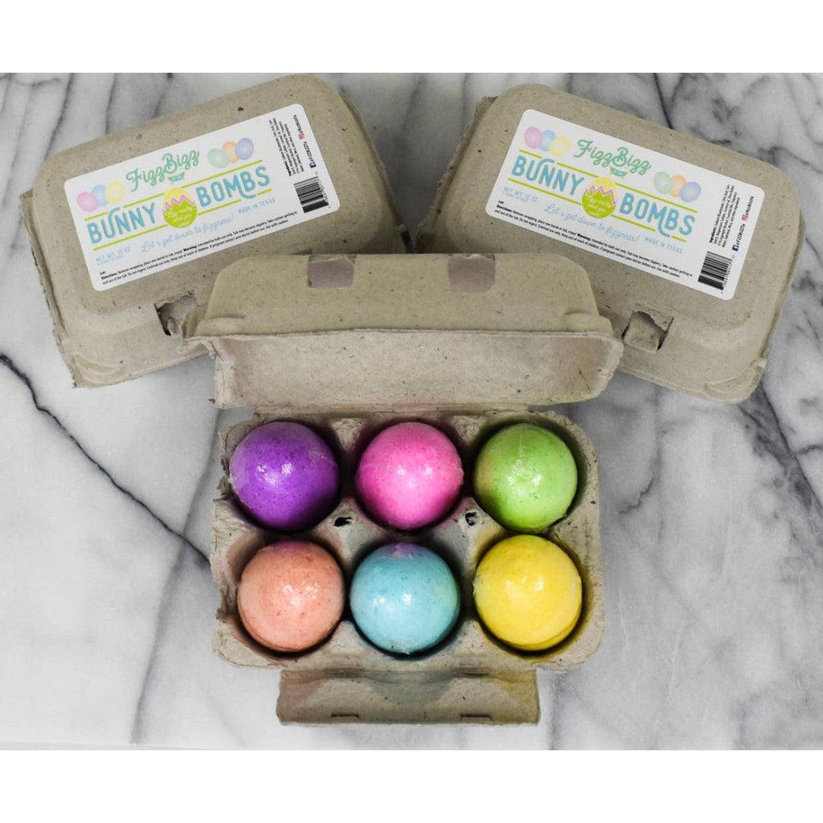 Fizz Bizz | Bunny Bombs | Easter Egg Bath Bombs | Kids Bath Bombs - becauseofadi