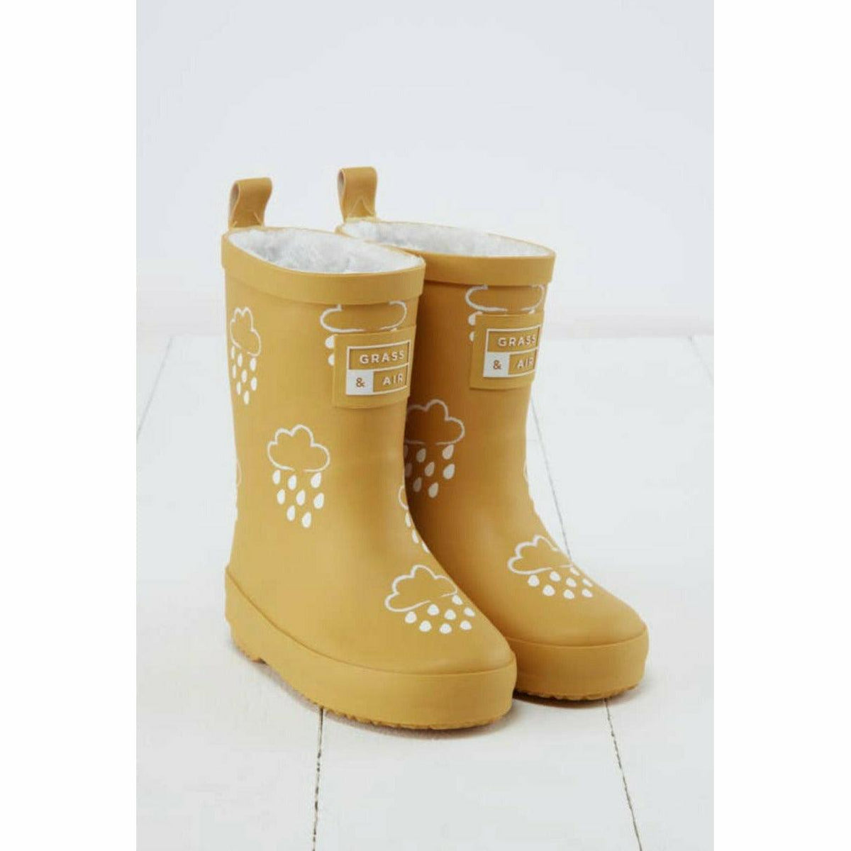 Grass & Air | Color Changing Kids Winter Rain Boots | Kid's Winter Welly | Fleece Lined Rain Boots - becauseofadi