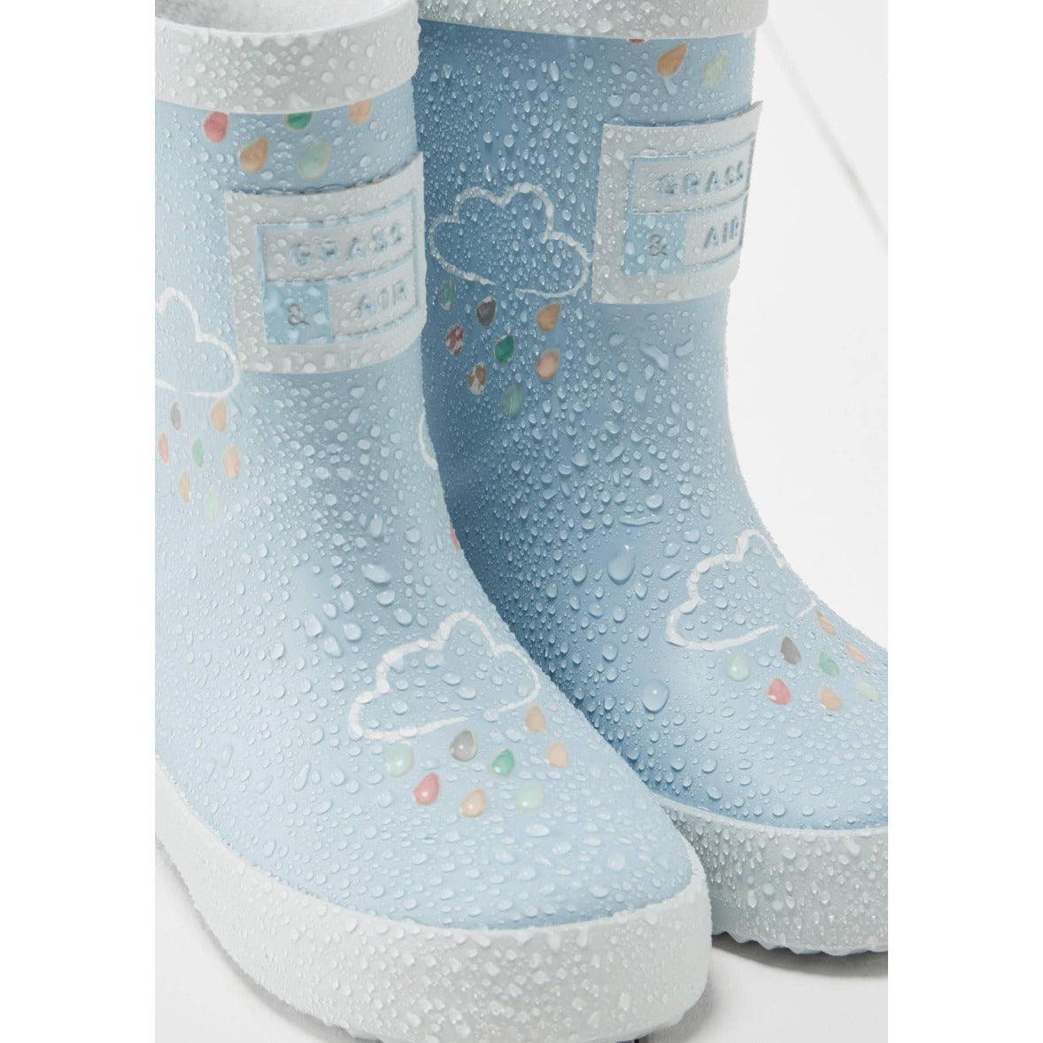 Grass & Air | Kid's Color Revealing Rainboots | Color Changing Rain Boots - becauseofadi