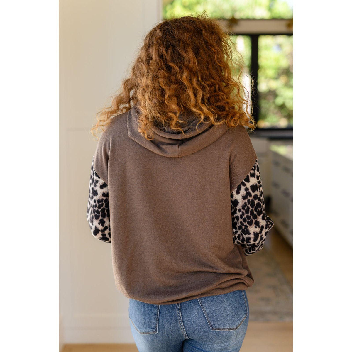 Here And There Leopard Print Hoodie - becauseofadi