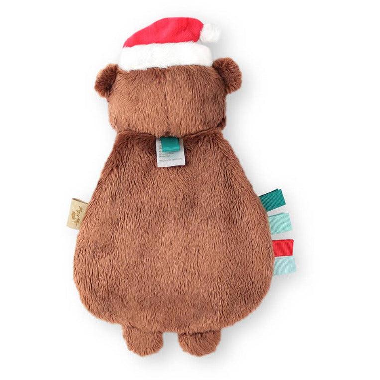 Holiday Bear Itzy Lovey Plush + Teether Toy | Baby Teather | Plush Baby Toy - becauseofadi