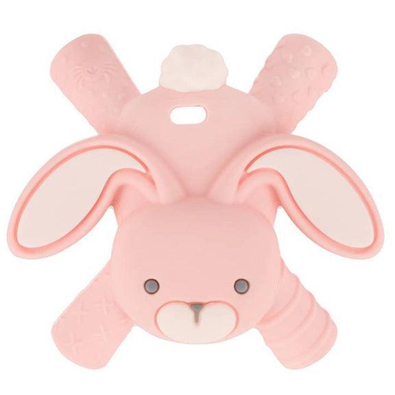Itzy Ritzy | Pink Bunny Baby Molar Teether - becauseofadi