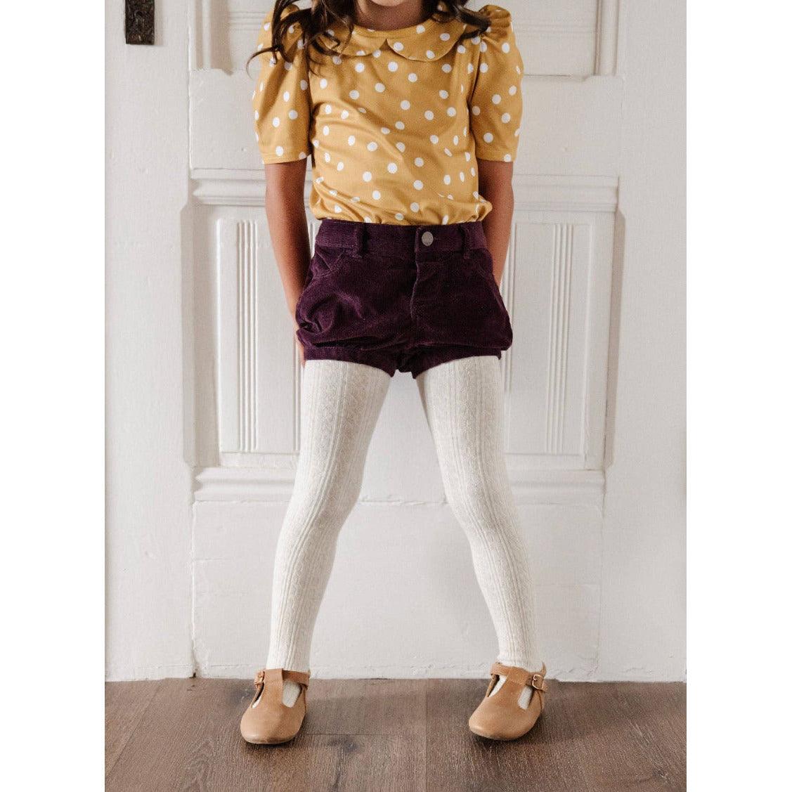 Girl's Cable Knit Tights | Little Stocking Co. - becauseofadi