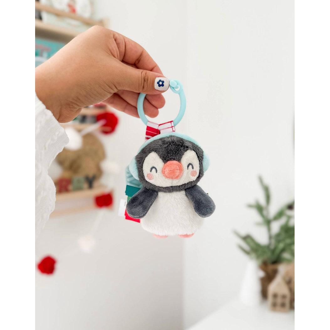 *New* Holiday Penguin Itzy Pal™ Plush + Teether | Baby Teether - becauseofadi