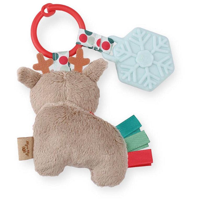 *New* Holiday Reindeer Itzy Pal™ Plush + Teether | Baby Teether - becauseofadi
