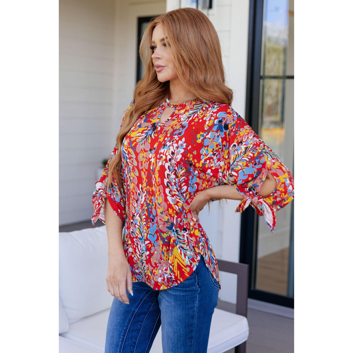 Not So Silly Keyhole Neckline Blouse - becauseofadi