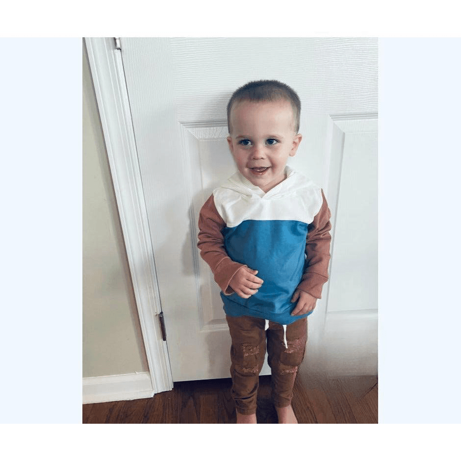 Olive+Scout | Ashton Ripped Brown Jeans | Toddler - becauseofadi