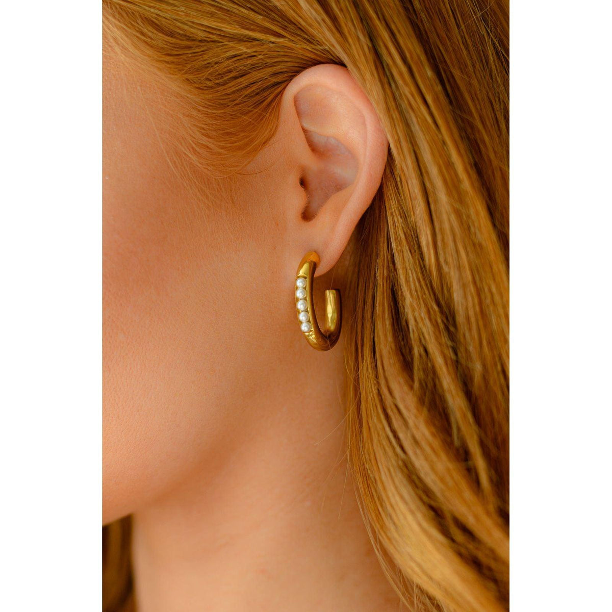 Pearls In Line Earrings - becauseofadi