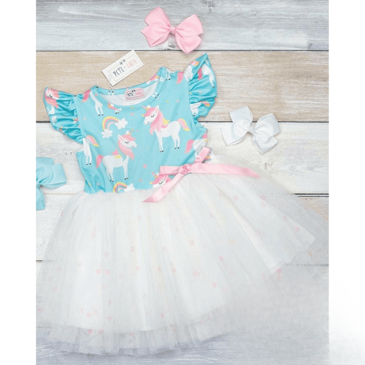 Pete+Lucy Unicorn Love Dress - becauseofadi