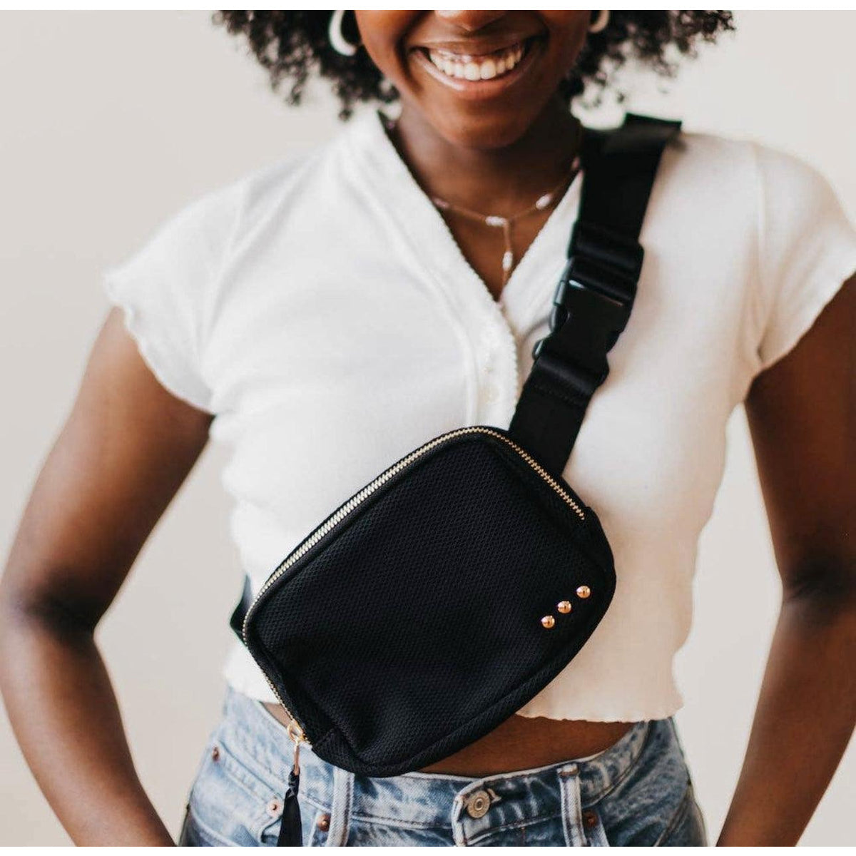 Brooklyn Bum Bag | Women's Lycra Belt Bag | Pretty Simple - becauseofadi